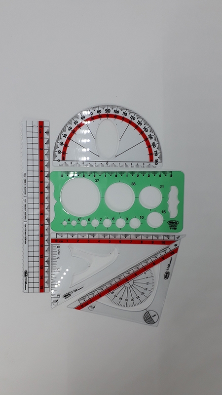 Bộ 2 Bộ 5 Cây Thước Dẻo Trắng T-160