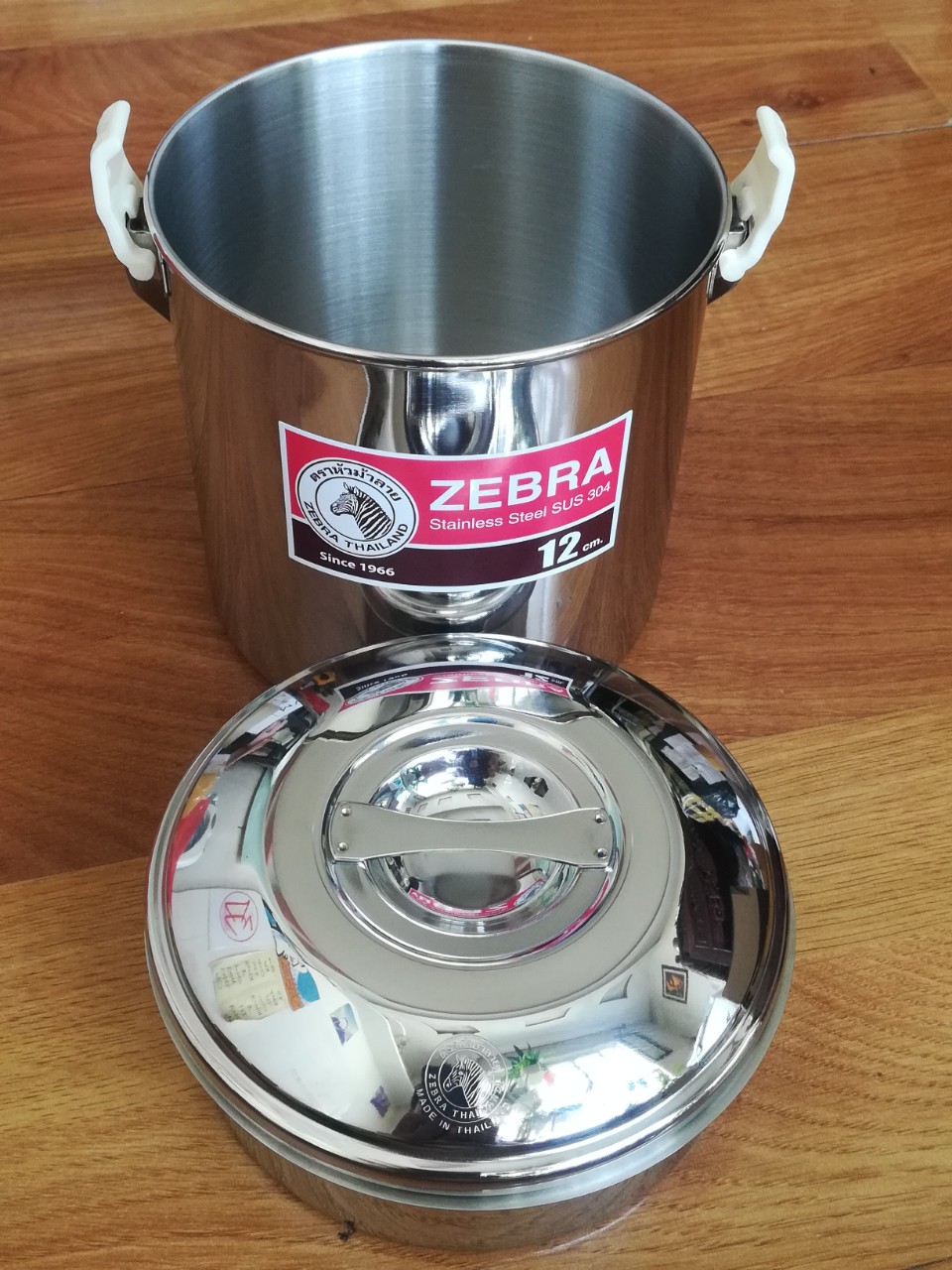 Camen Inox Zebra Thái Lan Ngăn Rưỡi 12cm  Khó Gài-151612