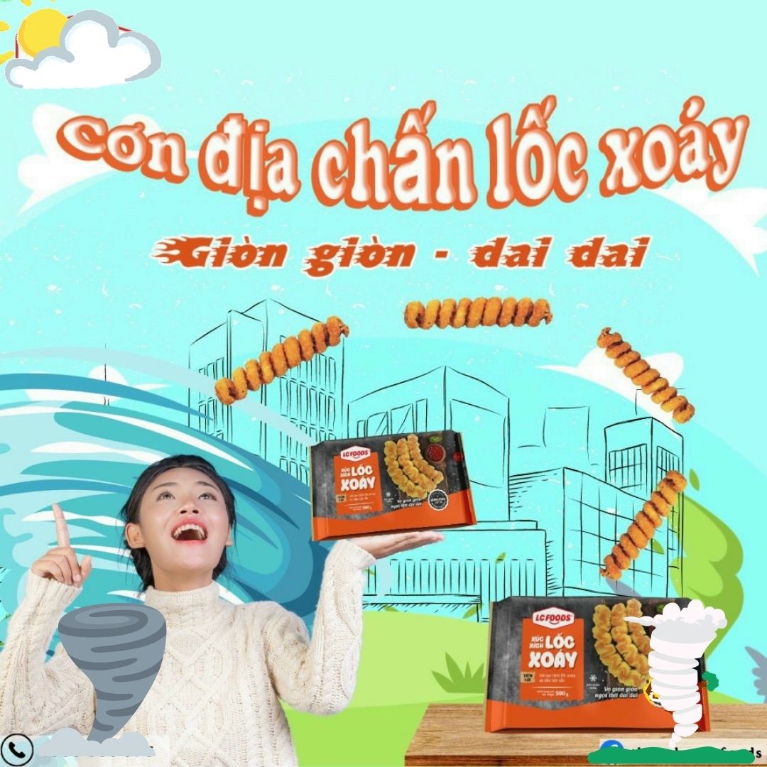 XÚC XÍCH LỐC XOÁY TẨM BỘT DAI DAI GIÒN GIÒN XOẮN LƯỠI 500G SẴN HÀNG GIAO NHANH KHUYẾN MÃI