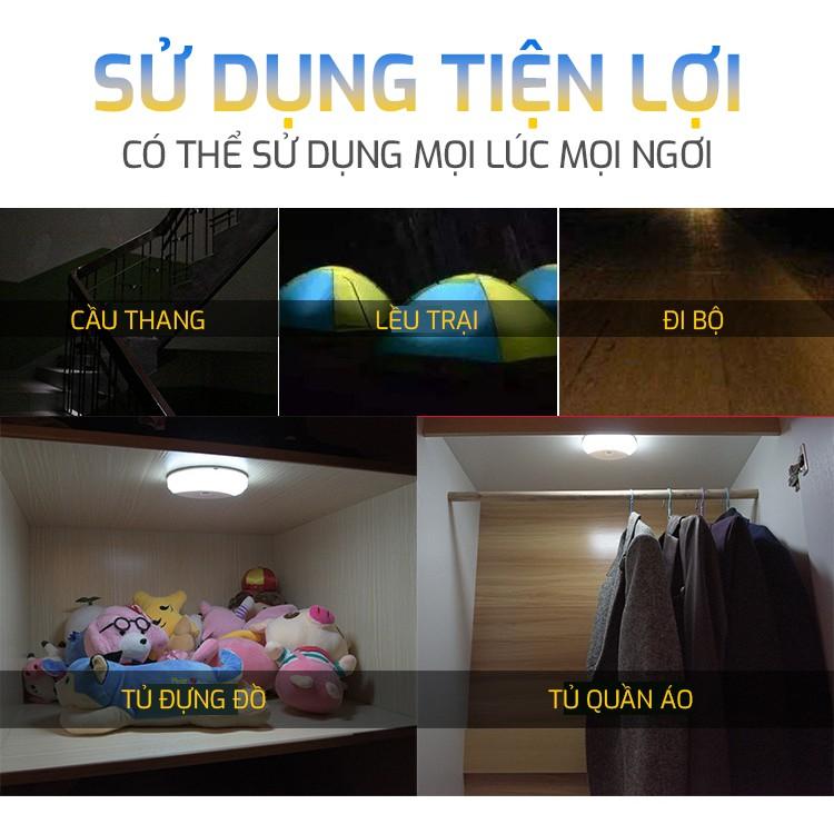 Đèn Led trần xe ô tô xe hơi cảm ứng, công nghệ Pin sạc