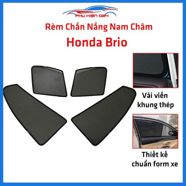 Bộ 4 rèm chắn nắng nam châm Honda Brio khung cố định chống tia UV