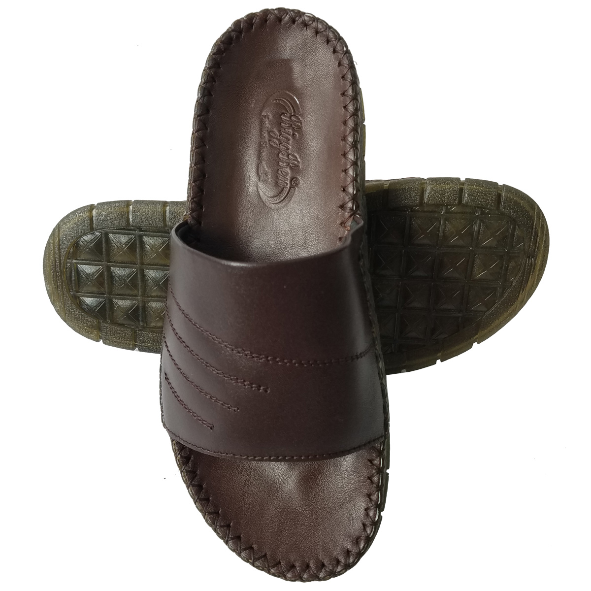 Dép Nam Quai Ngang Da Bò BIGGBEN DN367