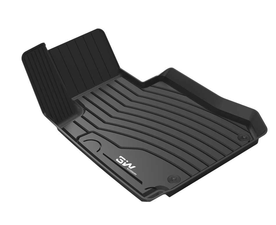 Thảm lót sàn xe ô tô danh cho Mercedes GLE 2015 - 2019 Nhãn hiệu Macsim 3W chất liệu nhựa TPE đúc khuôn cao cấp - màu đen