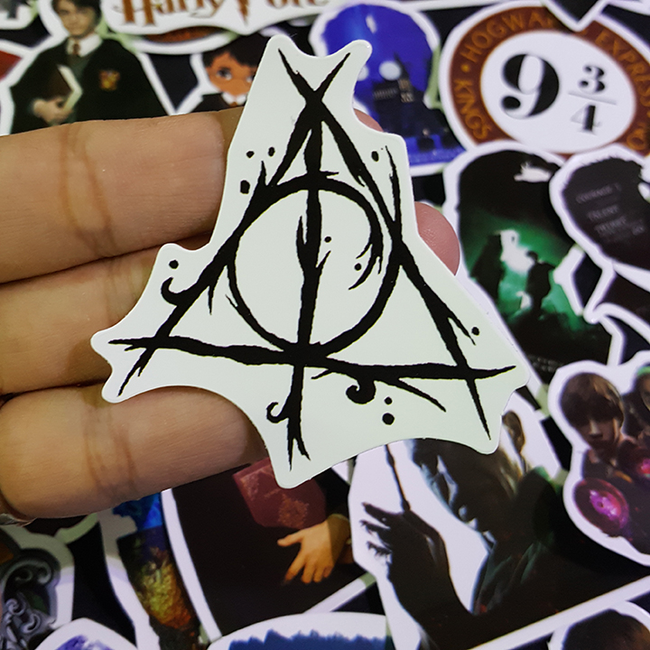 Bộ Sticker dán cao cấp chủ đề HARRY POTTER - Dùng dán Xe, dán mũ bảo hiểm, dán Laptop