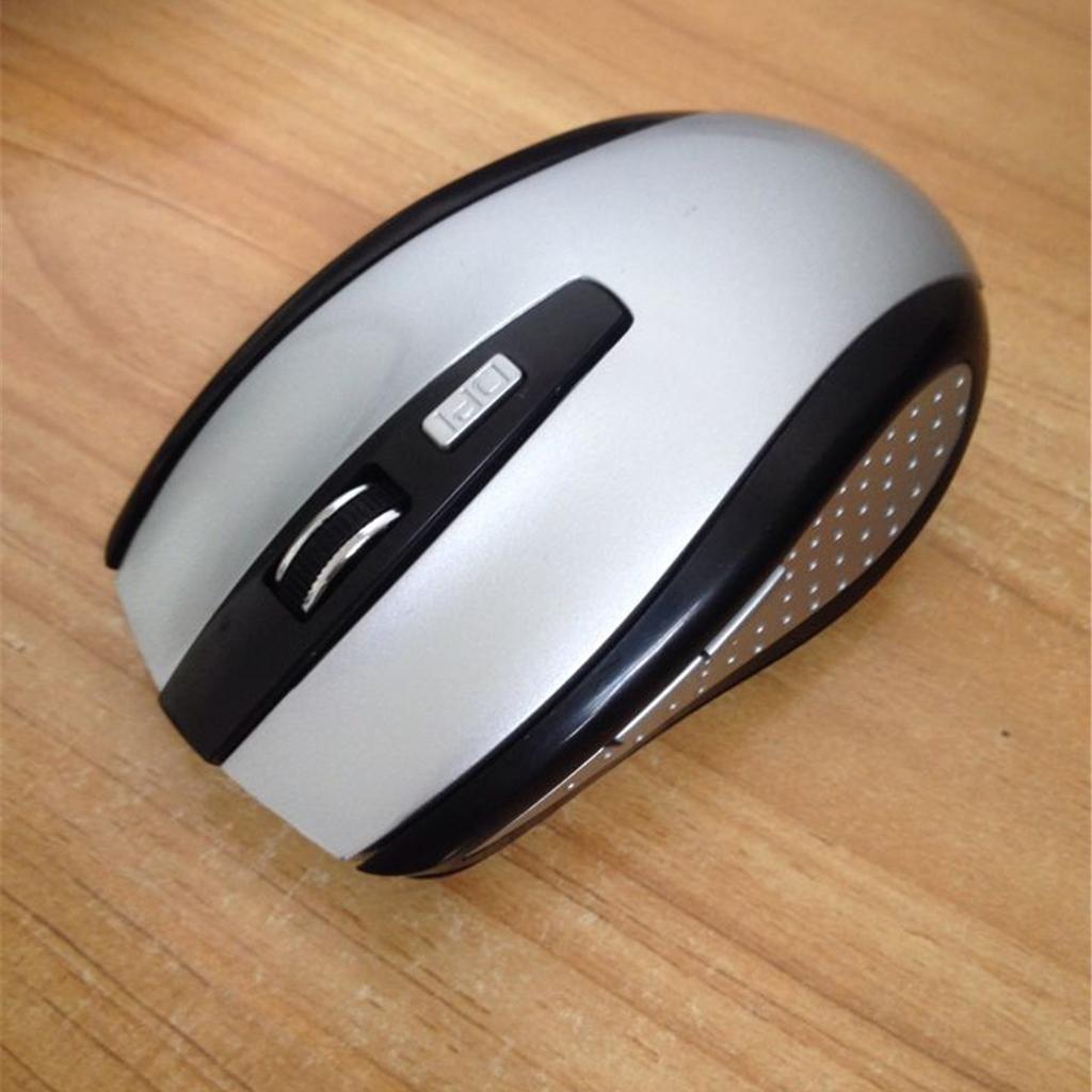 2.4G Wireless Mouse Mini Cordless Optical Mice 6Button 1800DPI For PC