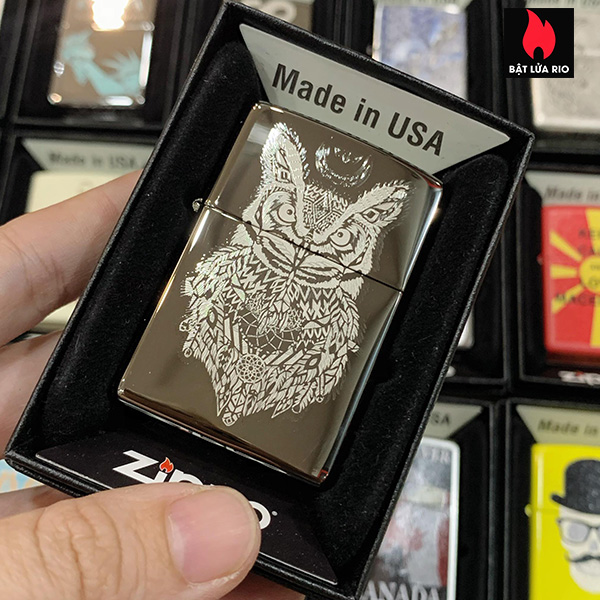 Bật Lửa Zippo 150 Aztec Owl