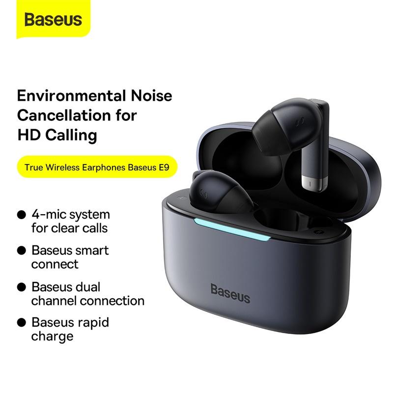 Tai Nghe Bluetooth Baseus Bowie E9 True Wireless Earphones (Bluetooth 5.3 , 5~30h Using, Wireless charging, APP control) (Hàng chính hãng