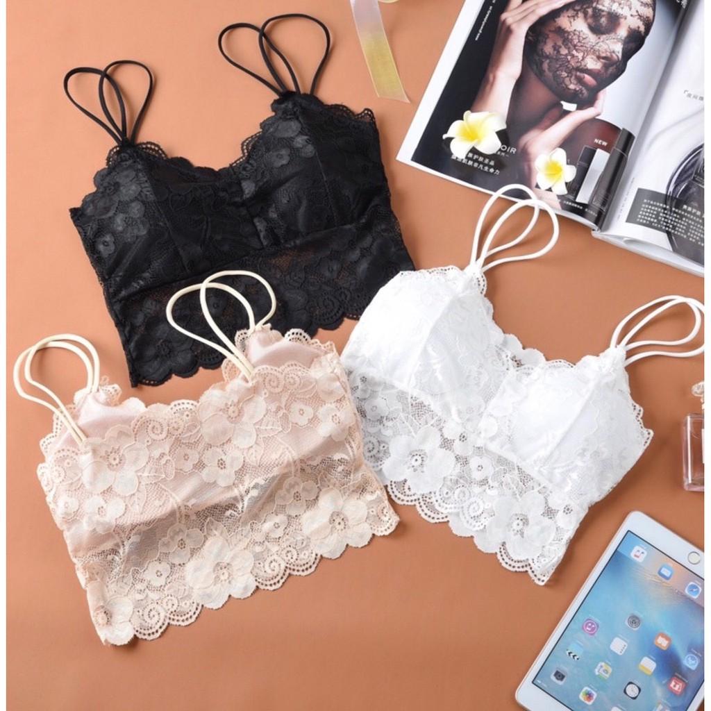 Áo Bralette ren mặc đơn hoặc kèm AL22