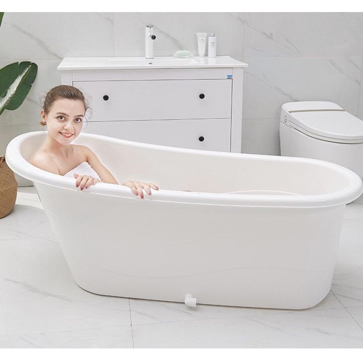 Bồn tắm nhựa trắng Cao Cấp 140cm