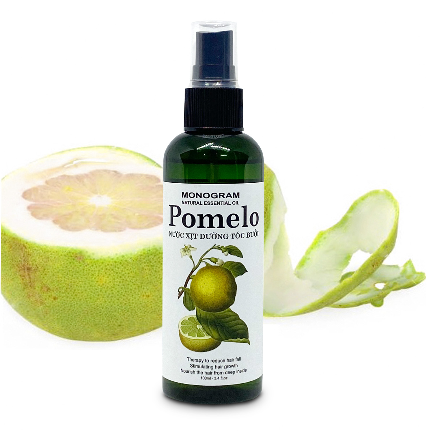 Nước xịt dưỡng tóc bưởi POMELO gúp giảm rụng, phục hồi hư tổn 100ml