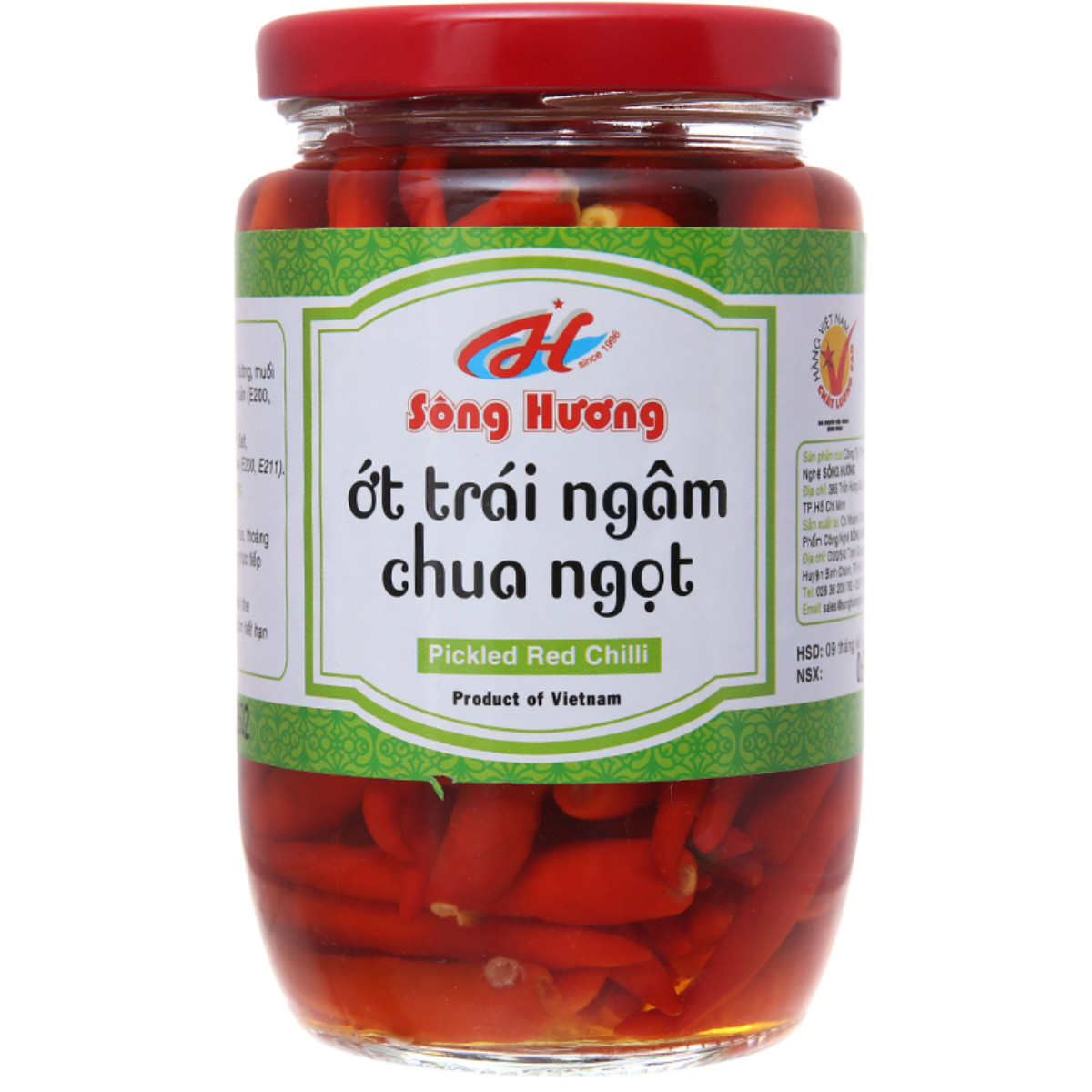 Ớt Ngâm Chua Ngọt Sông Hương Foods Hũ 160g