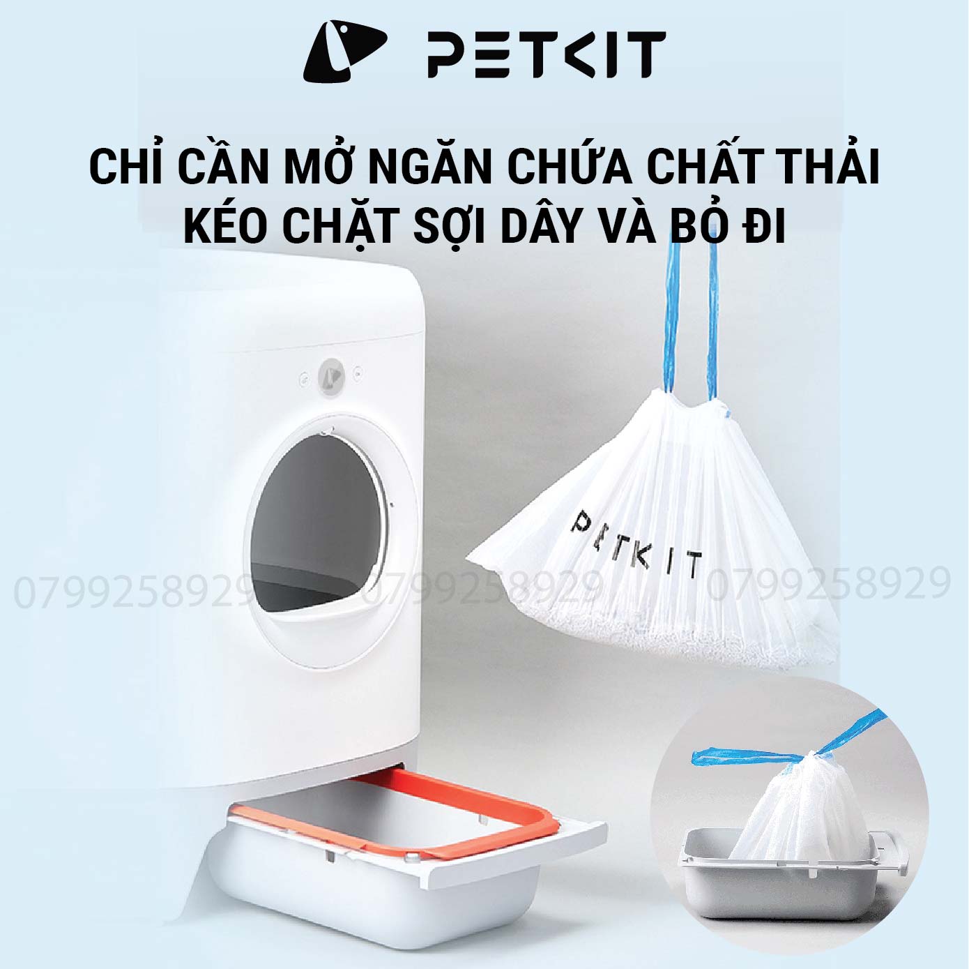 Túi Đựng Rác Petkit Dùng Cho Máy Vệ Sinh Tự Động Cho Mèo Pura X và Pura Max Petkit