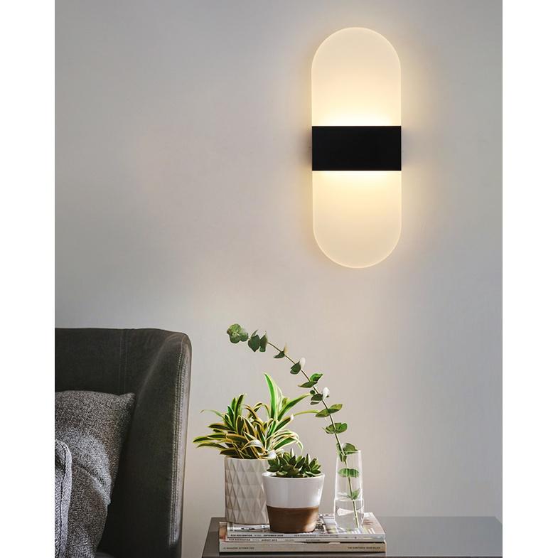 Đèn tường LED phòng ngủ ánh sáng vàng ấm cảm biến cơ thể người, có thể sạc HomeLuxury Nordic