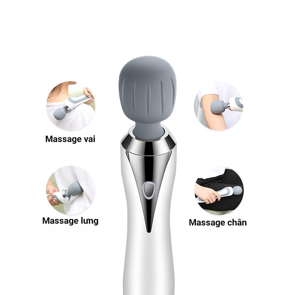 Máy Massage Cầm Tay Jinkairui, 5 Chế Độ Rung, Chống Nước IPX7 - Tặng Kèm Máy Massage Mắt Mini