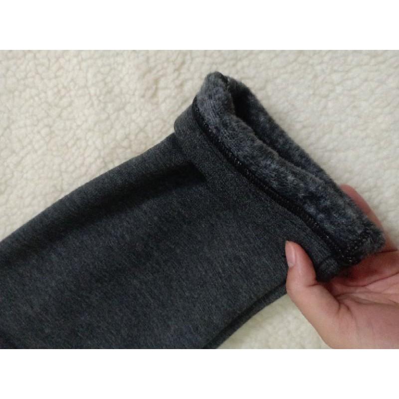 Quần Trung Niên Lót Lông Màu Xám Siêu Ấm Tặng Mẹ, Tặng Bà