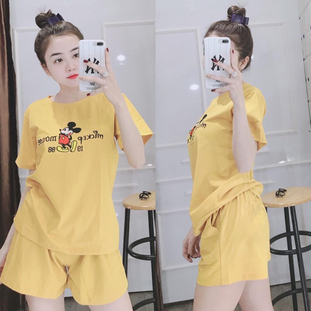 Set áo thun nữ quần đùi mặc nhà nhiều màu xinh xắn MK / CÓ SIZE XXL