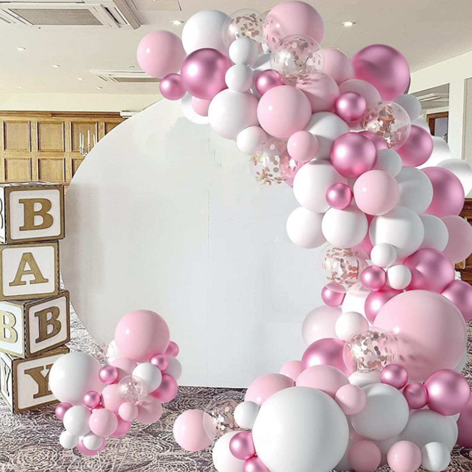 Pink Balloon Kit Background for Girl Baby Shower Bridal Shower Engagement