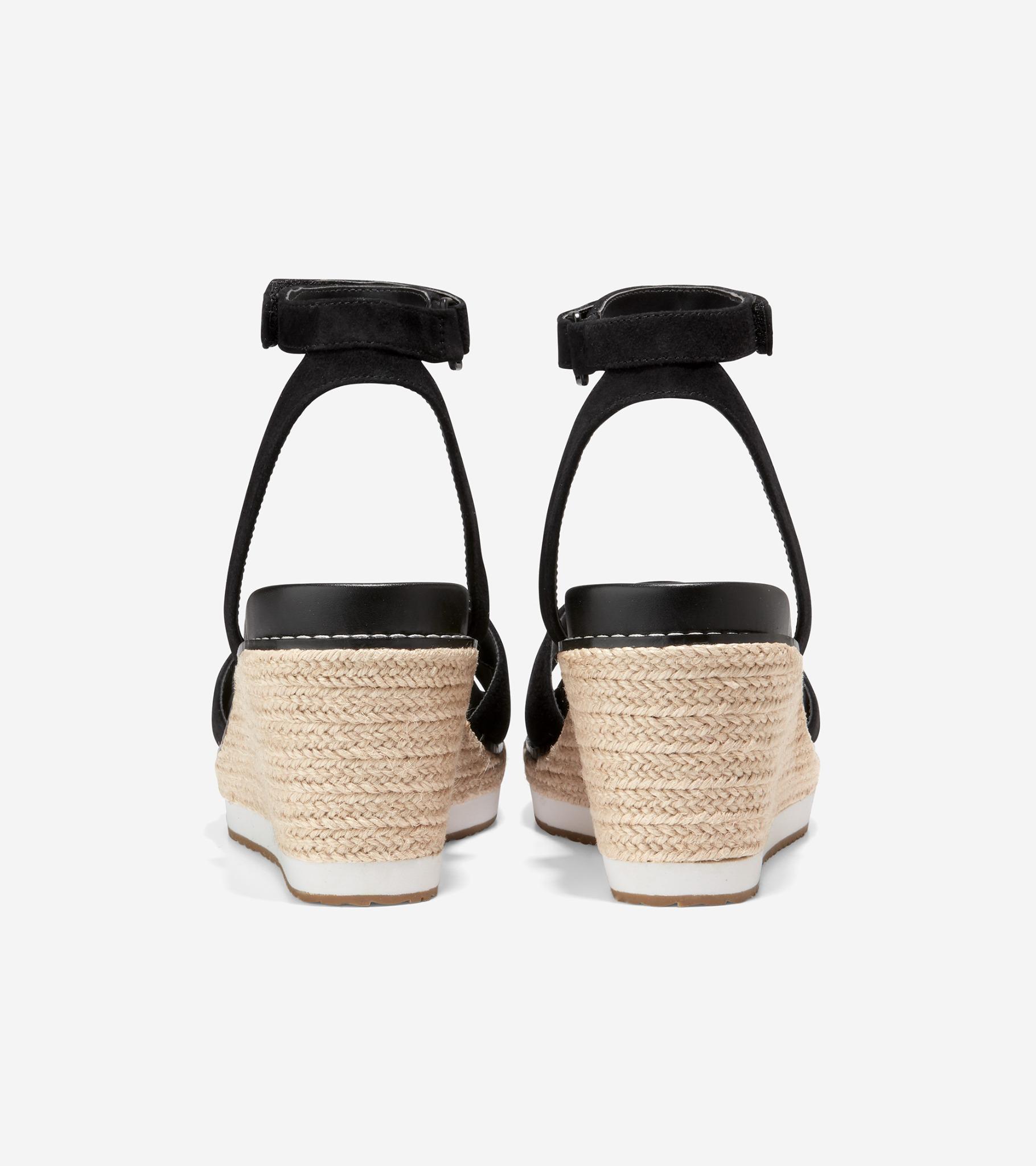 GIÀY ĐẾ XUỒNG COLE HAAN NỮ CLOUDFEEL ESPADRILLE WEDGE 75