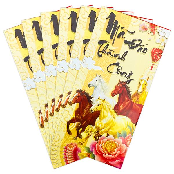 Bộ 6 Bao Lì Xì Tết Bính Ngọ 2026 - Teenage - Mẫu 50