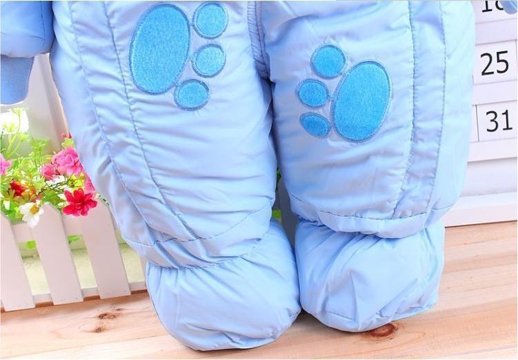 Mùa thu & Mùa Đông Sơ Sinh Trẻ Sơ Sinh Quần Áo Nỉ Động Vật Phong Cách Quần Áo Romper Áo Liền Quần Áo Cotton lót Áo Liền Quần CL0437