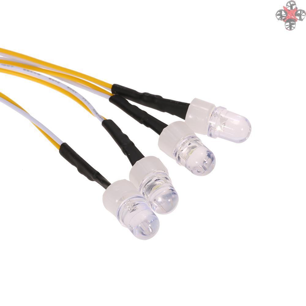 Set 2 Đèn 8 Led 4 Bóng Cho Xe Điều Khiển Từ Xa 1/10 1/8 Traxxas Hsp Redcat Rc4Wd Tamiya Axial Scx10 D90 Hpi