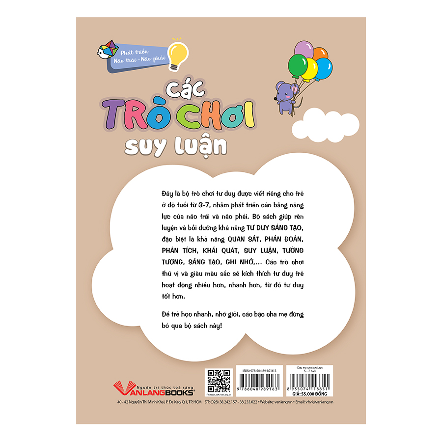 Các Trò Chơi Suy Luận (5 -7 Tuổi)