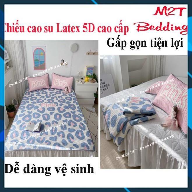 Chiếu điều hòa Latex mủ cao su non bedding họa tiết 5D mát lạnh chuẩn hàng loại 1