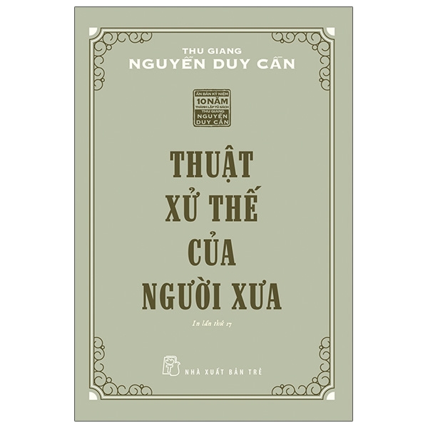Sách Thuật Xử Thế Của Người Xưa