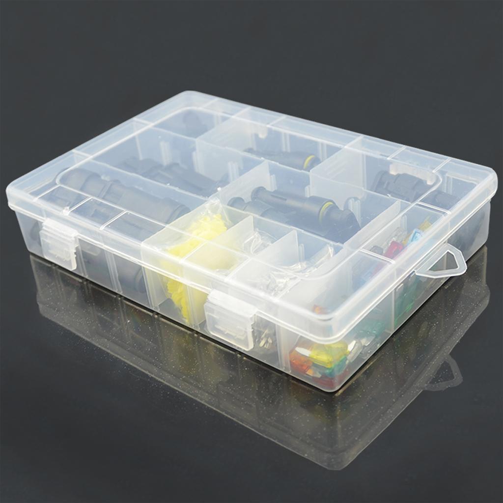 Wire connector plug kit Terminals Heat Shrink Blue Box