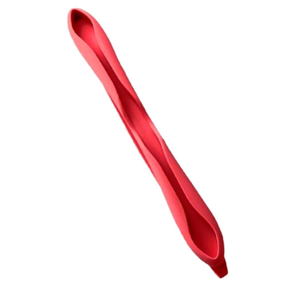 Silicone Stylus Sleeve Cover Detachable Pencil Holder for Pencil Red