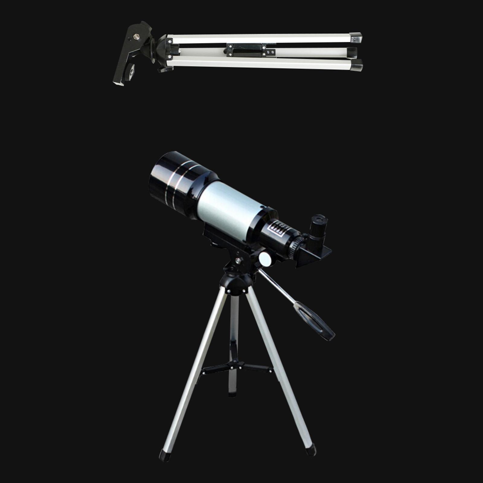 Portable 70mm 300mm Telescope for Beginners Easily Install Astronomy Refractor Telescope ,to Observe Celestial Objects at Night Accessory