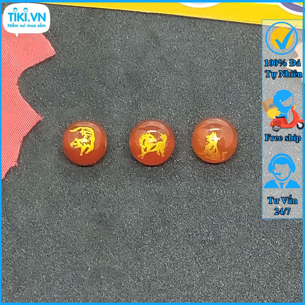 Vòng tay phong thủy mệnh thổ tam hợp dần ngọ tuất - chất liệu mắt hổ tự nhiên - size 8 10 12ly - có khai quang điểm nhãn - may mắn tài lộc - PHONG THỦY ANH VŨ