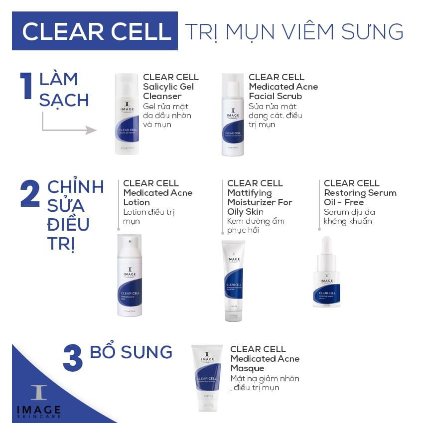 Gel Rửa Mặt Sạch Nhờn, Ngừa Mụn Chống Lão Hóa Image Skincare Clear Cell Salicylic Gel Cleanser 177ml