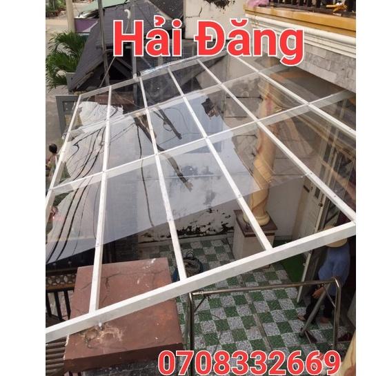 Tấm tôn nhựa phẳng POLY lấy sáng màu TRẮNG TRONG/ MÀU XANH TRONG