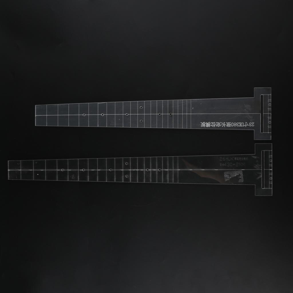 23'' Guitar Fingerboard Fretboard Bridge Positioning Marking Template