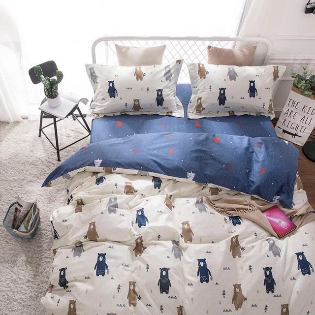 Bộ ga gối cotton Living