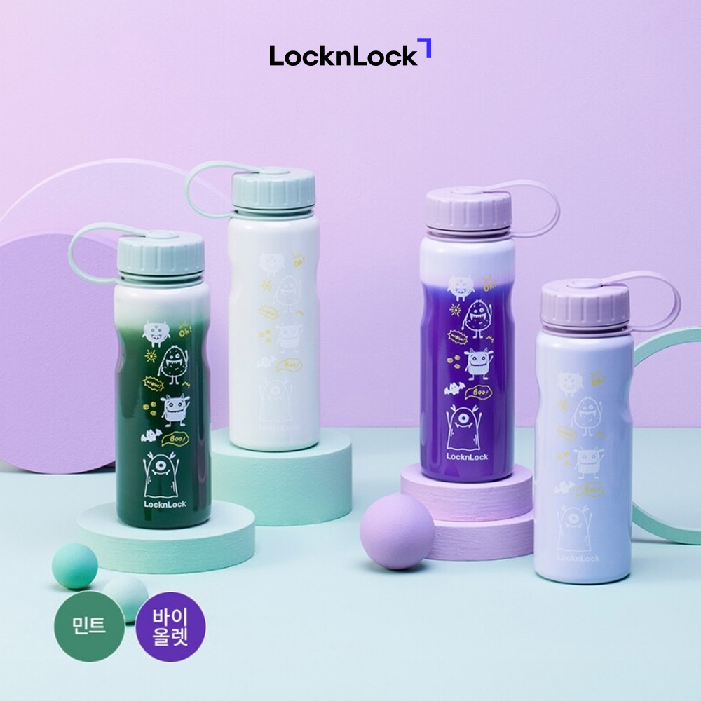 Bình Nước LocknLock 500ml LHC7005 Đổi Màu Theo Nhiệt Độ, Hàng Chính Hãng, Thép Không Gỉ - JoyMall
