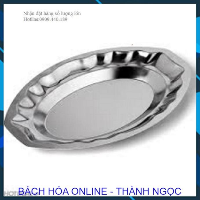 Đĩa Hay Khay INOX, Đĩa Hấp cá cạn hay Đựng Cá Tiện Dụng Có Đủ Size