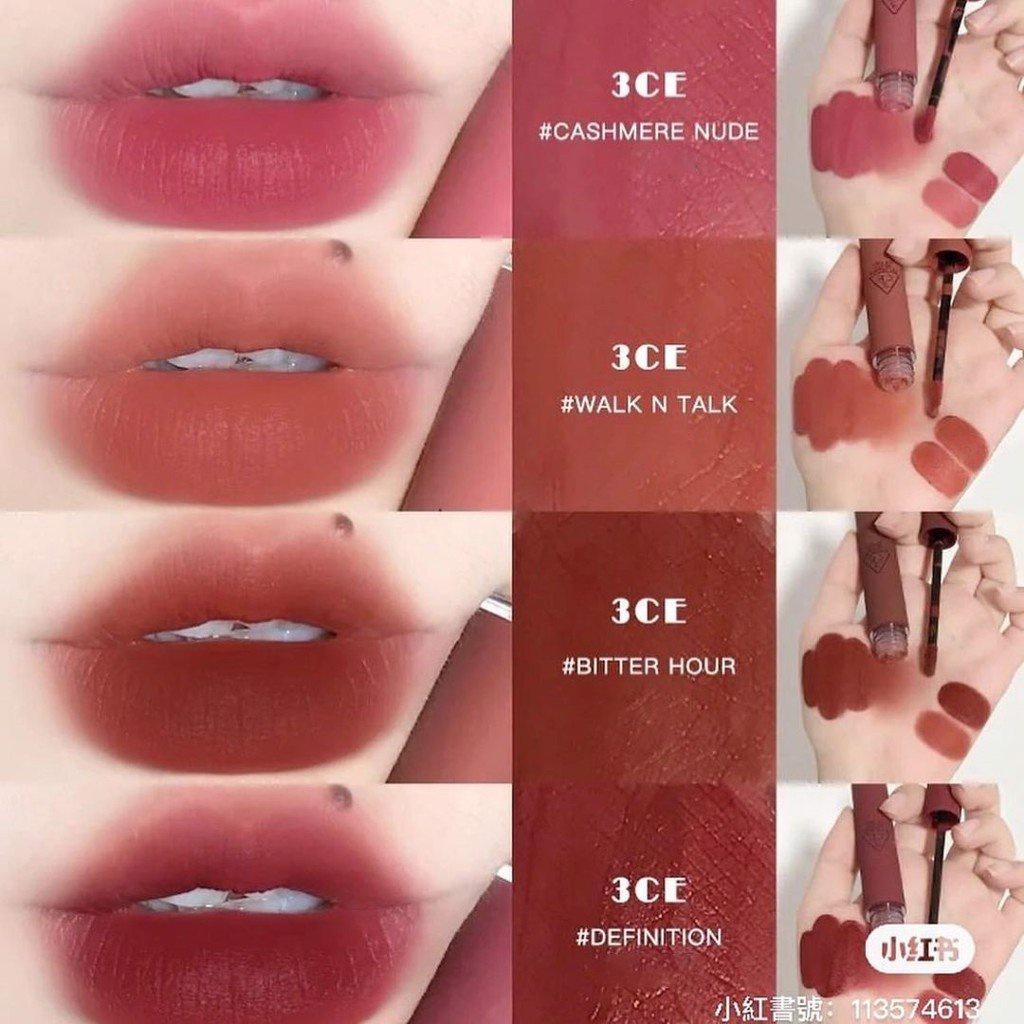 Son Kem Lì, Lên Màu Chuẩn Hàn Quốc 3CE Velvet Lip Tint 4g