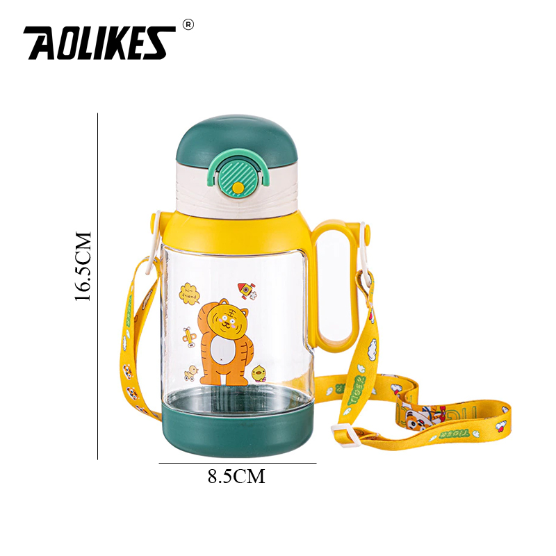 Bình uống nước trẻ em 500ml AOLIKES A-TY907 Children's Straw Water Bottle