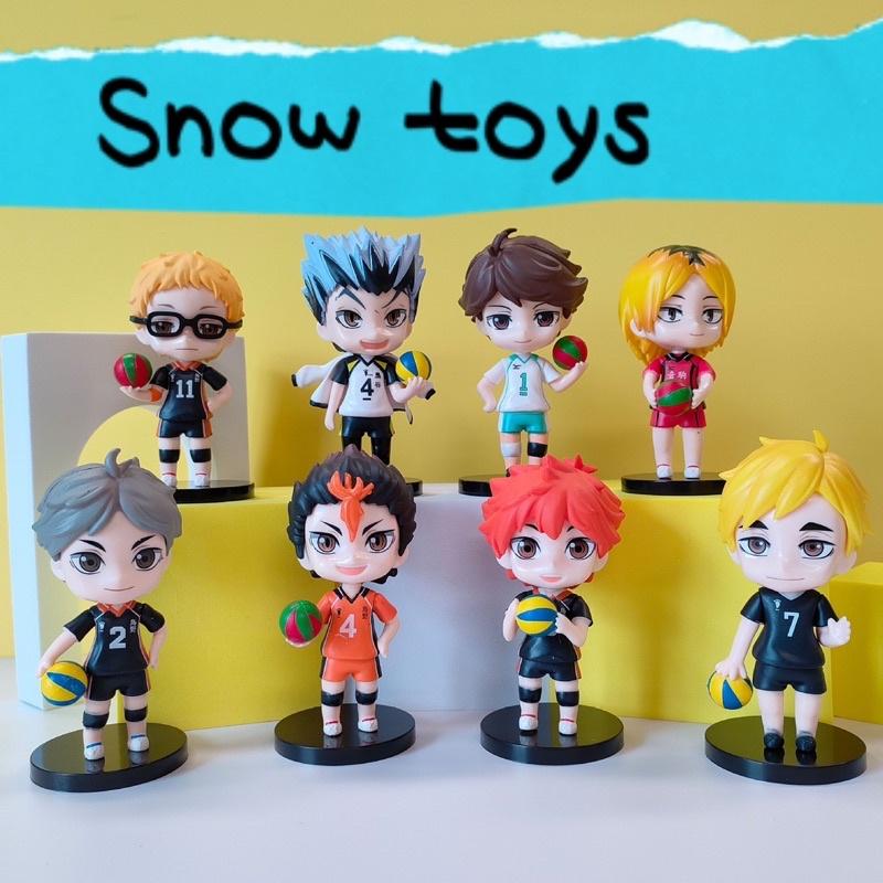 8 mô hình Haikyu - haikyuu Vua bóng chuyền Koshi Yu Nishinoya Kei Tsukishima Tobio Kageyama Shoyo Hinata Kenma Kozume