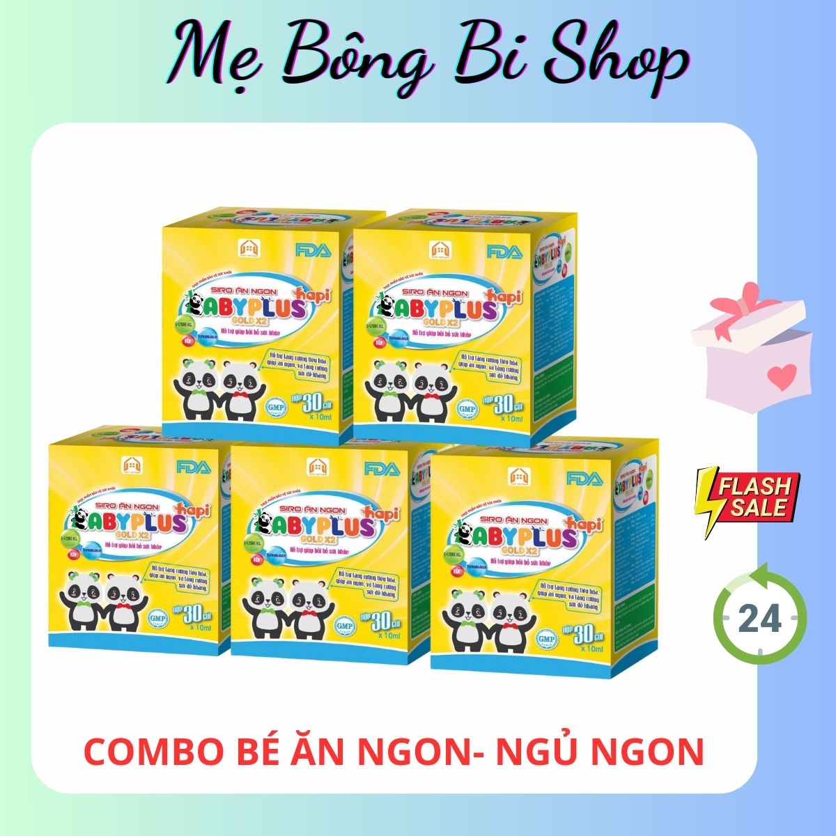 5 HỘP SIRO ĂN NGON BABYPLUS