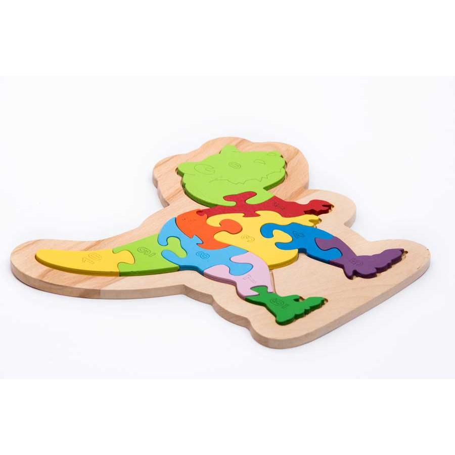 Đồ chơi gỗ tranh ghép Puzzle Khủng long bạo chúa T -rex