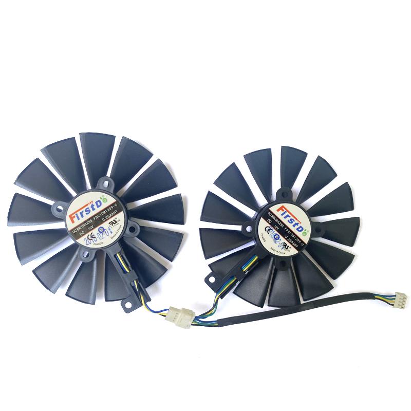 2 FDC10M12S9-C 95MM Quạt Làm Mát T129215SM G-TX1070Ti, G-TX Cho ASUS Quạt Làm Mát Thẻ Video 1070 Ti CERBERUS ADVANCED Gaming RX580