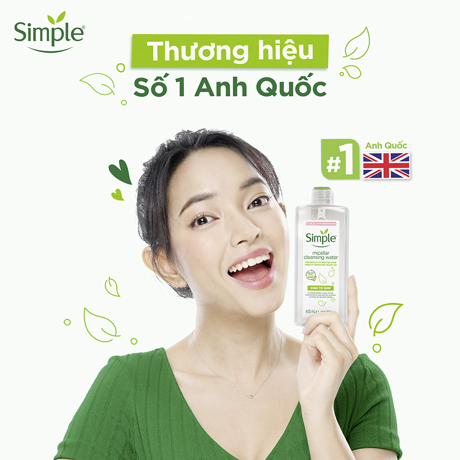 Combo 2 sữa rửa mặt Simple giúp cấp ẩm, da trông khỏe và mịn màng - cho da khô nhạy cảm 150ml