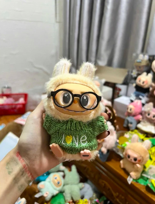 Áo cho Labubu - Áo Len Dệt Kim Dành Cho Búp Bê LBB V1 - V2, Thời Trang Cho Búp Bê Xinh