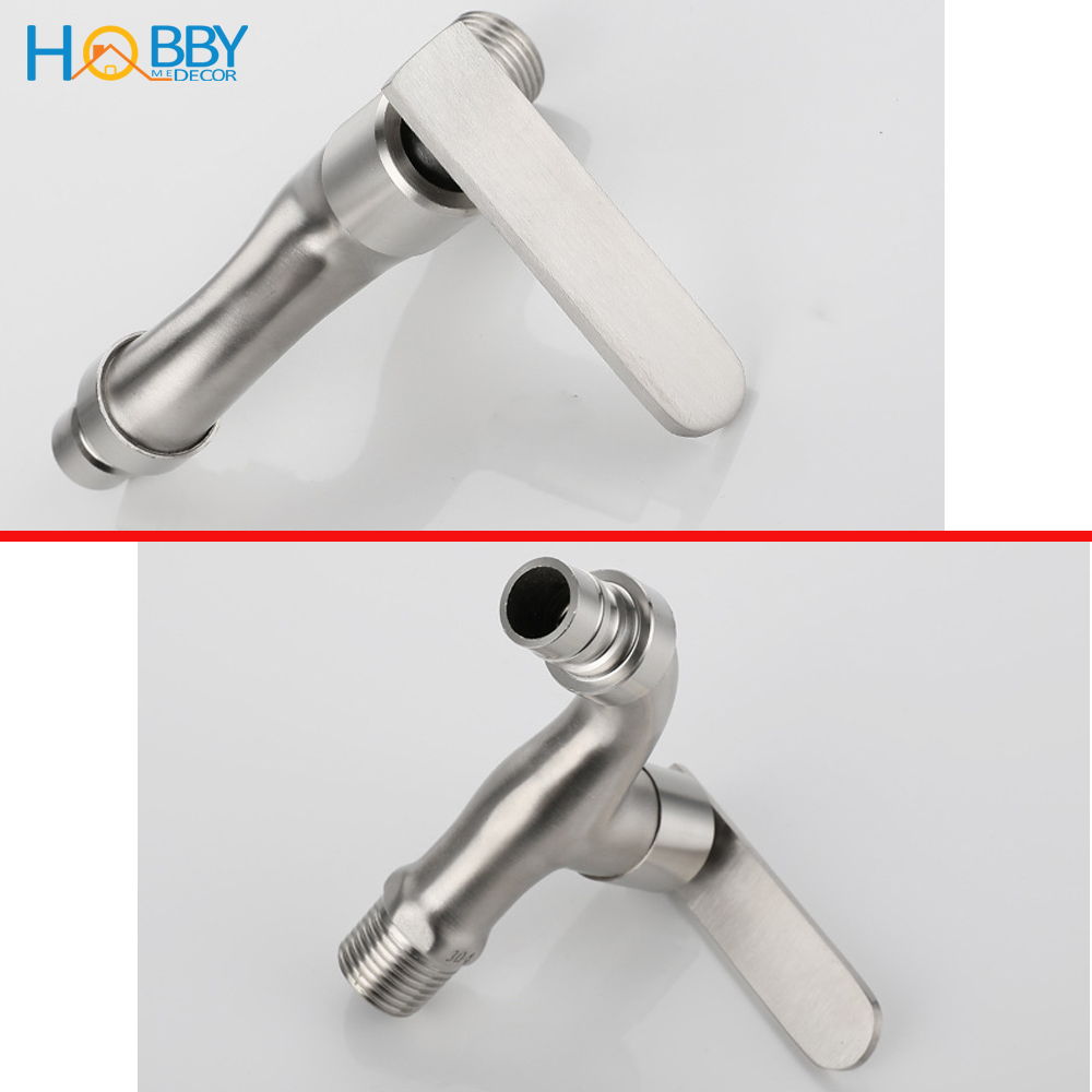 Vòi xả hồ cấp nước máy giặt xả rửa sàn inox 304 Hobby home decor VIN2