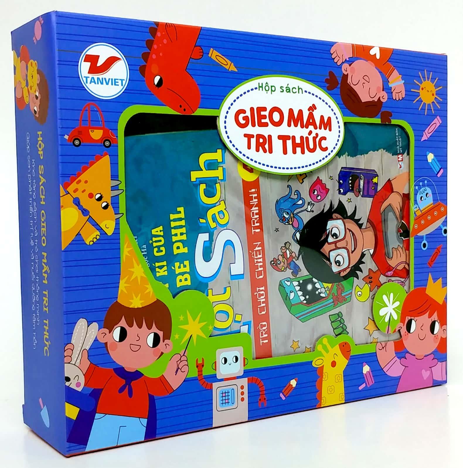 Hình ảnh Box Set Gieo Mầm Tri Thức 4: Nhật Kí Chú Bé Phil Mọt Sách (Bộ 5 Cuốn)