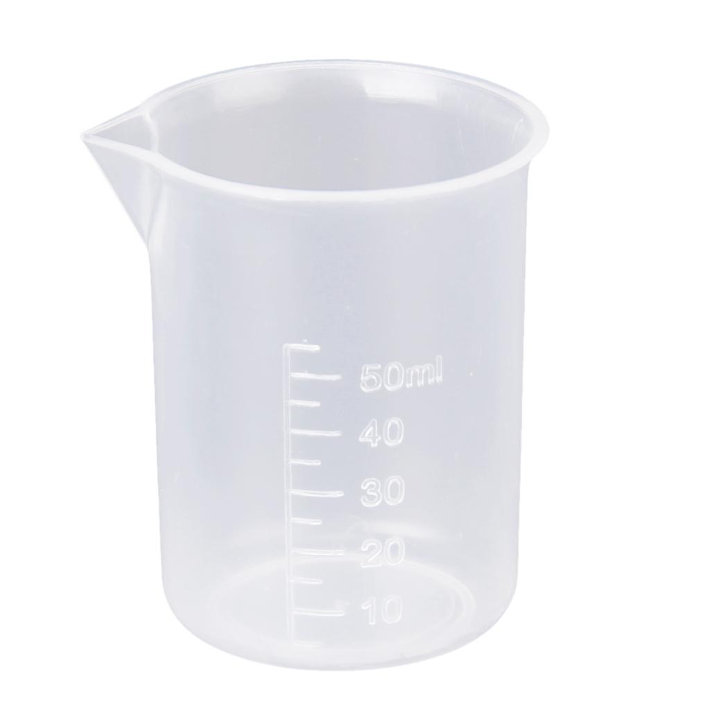 4Pcs 50/100/150 / 250ml Labor Lab Plastic Measuring Cups Measuring Cup
