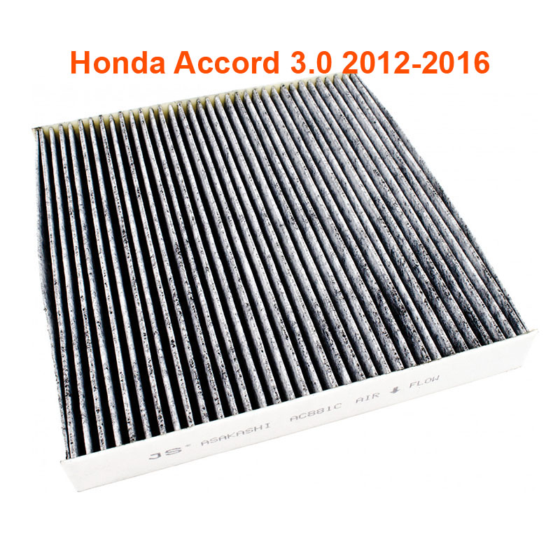 Lọc gió điều hòa Than hoạt tính AC881C-accord dành cho xe Honda Accord 3.0 2012, 2013, 2014, 2015, 2016 80292-SWA-003